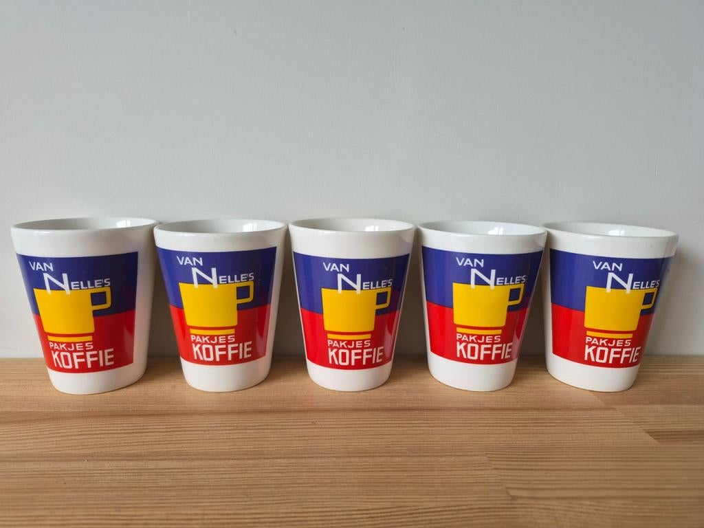 Van Nelle's Pakjes Koffie mokken, Ophalen of Verzenden, Zo goed als nieuw, Overige stijlen, Kop(pen) en/of Schotel(s)