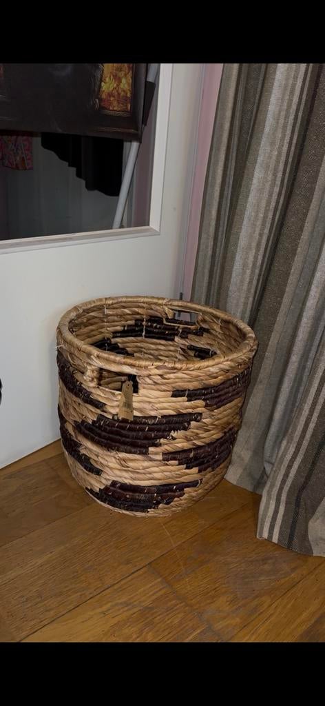 Groot casa opbergmand opberg mand rond bloempot, Mand, Rond, Nieuw, Ophalen of Verzenden