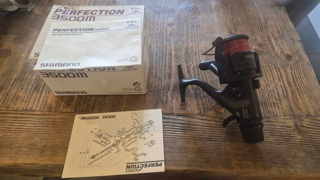 Shimano Aero Perfection 3500M Molen met handleiding, Watersport en Boten, Hengelsport | Algemeen, Ophalen of Verzenden