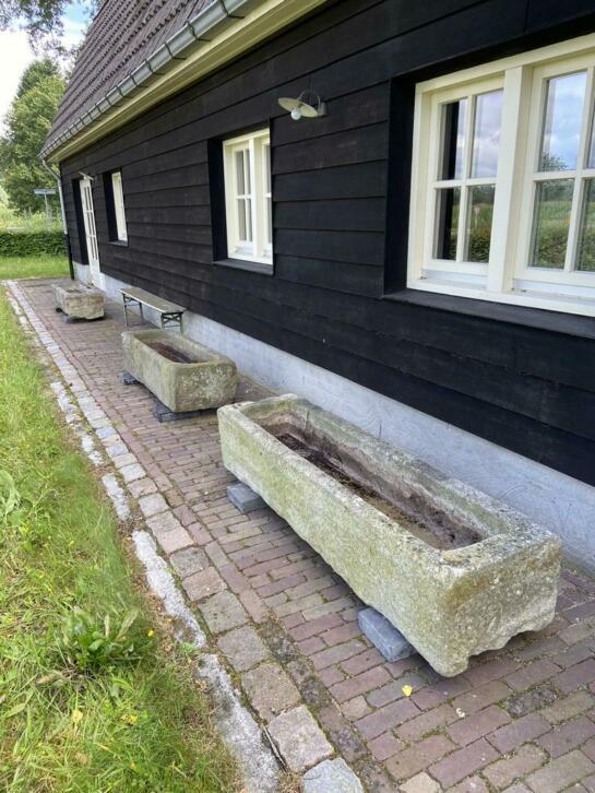 Troggen hardsteen gootsteen drinkbak trog voederbakken, Ophalen, Gebruikt, Handelsondernemingdeeekhoorn@hotmail.com, De Eekhoorn