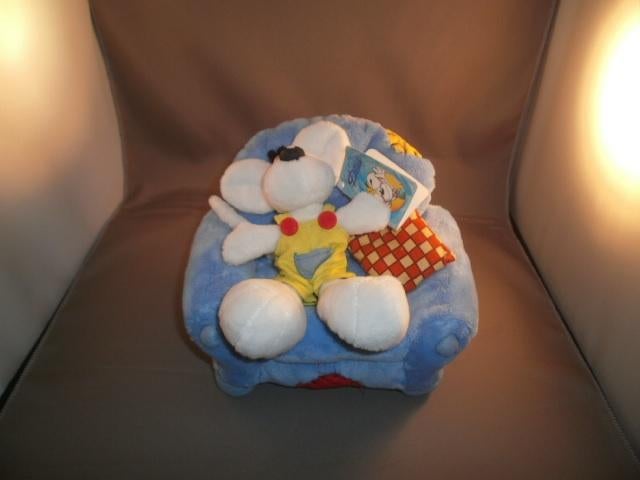 diddl op stoel of ezel/paard of muis op stoel of schaap, Overige typen, Ophalen of Verzenden, Middelgroot (20 tot 80 cm), Meerkleurig