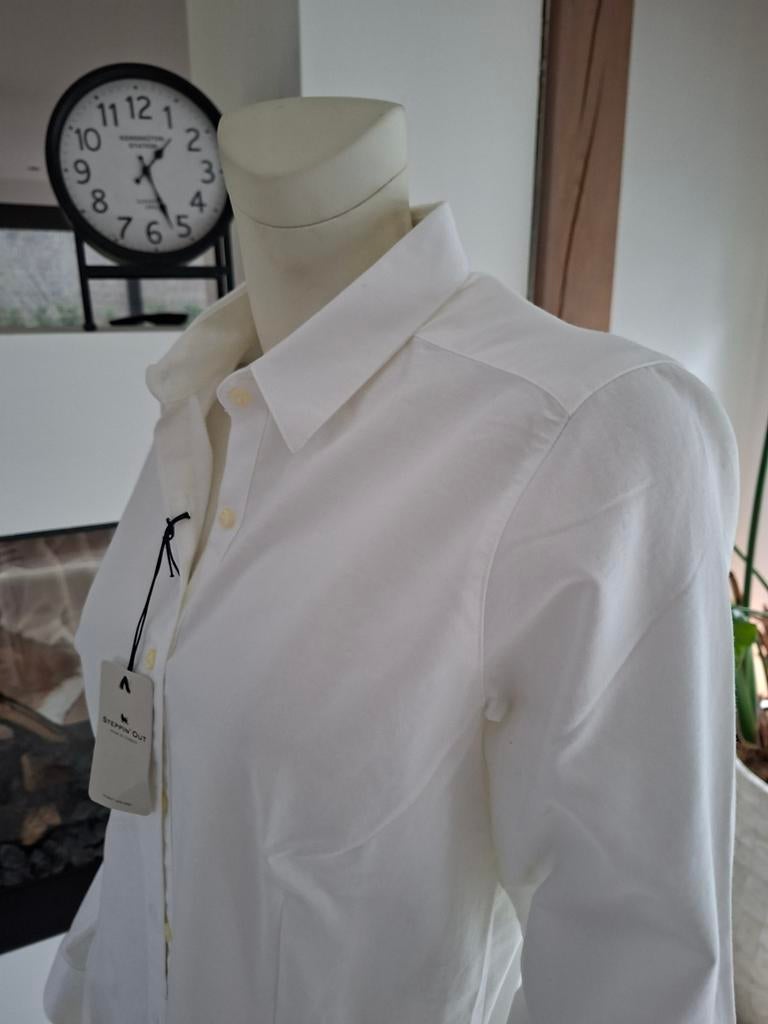 NIEUW witte Steppin out blouse xxl 42 L wit katoen, Wit, Maat 42/44 (L), Nieuw, Ophalen of Verzenden