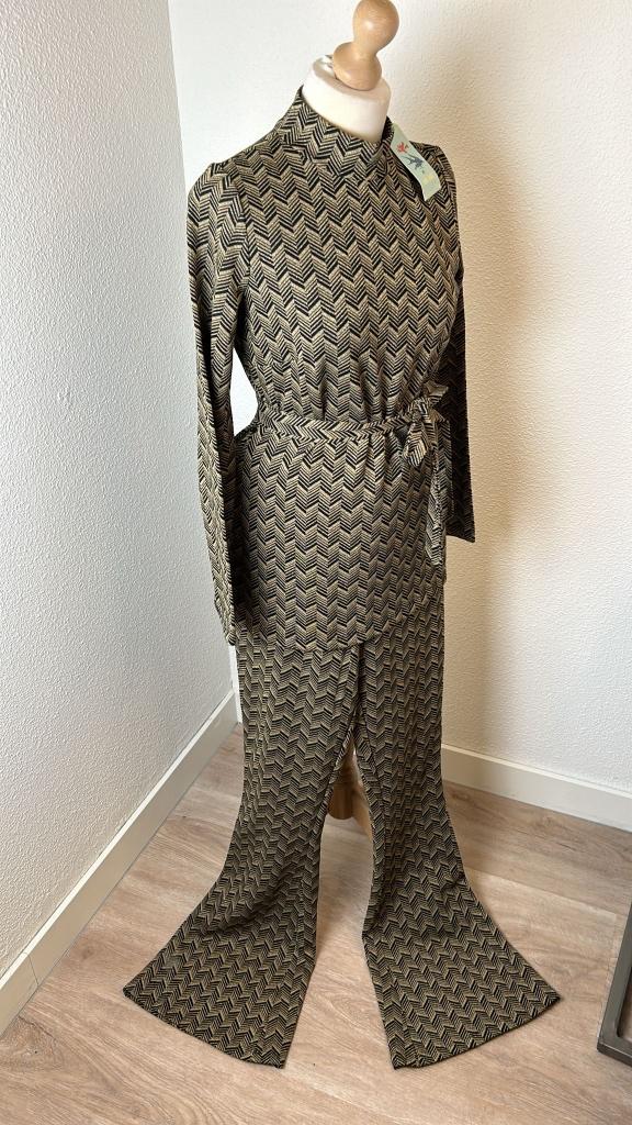 King Louie M Nieuw Facet black combinatie pak 1093, Maat 38/40 (M), Kostuum of Pak, Zwart, Nieuw