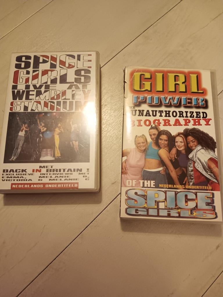 Spice girls vhs videoband 2 x nieuwstaat, Alle leeftijden, Ophalen of Verzenden, Zo goed als nieuw