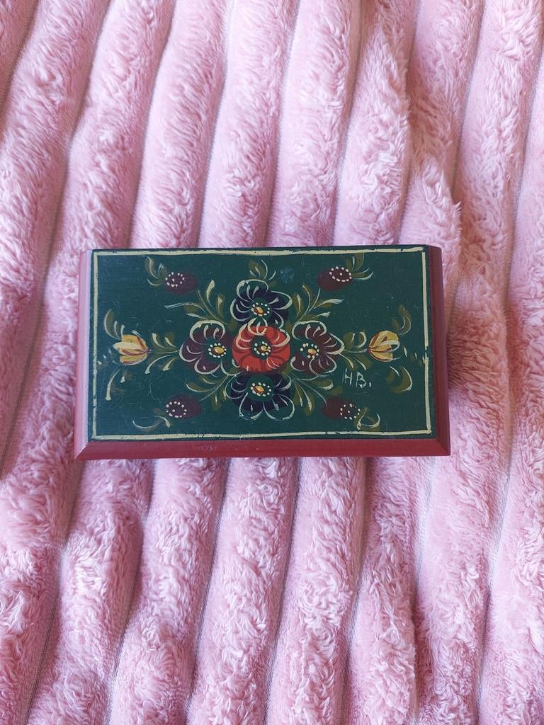 Hindeloopen houten kistje, Ophalen of Verzenden