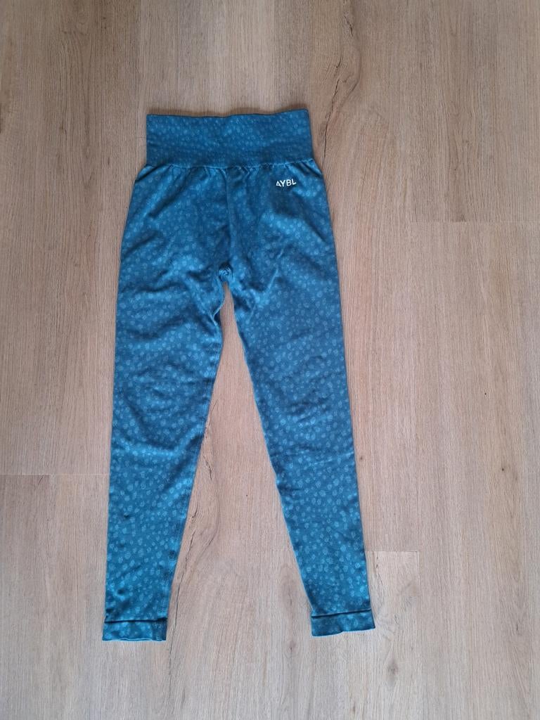 AYBL Sportlegging blauw turquoise print maat s, AYBL, Blauw, Ophalen of Verzenden, Maat 36 (S)