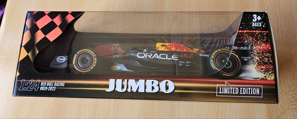Max Verstappen    raceauto Jumbo 2023, Ophalen of Verzenden, Nieuw, Bburago
