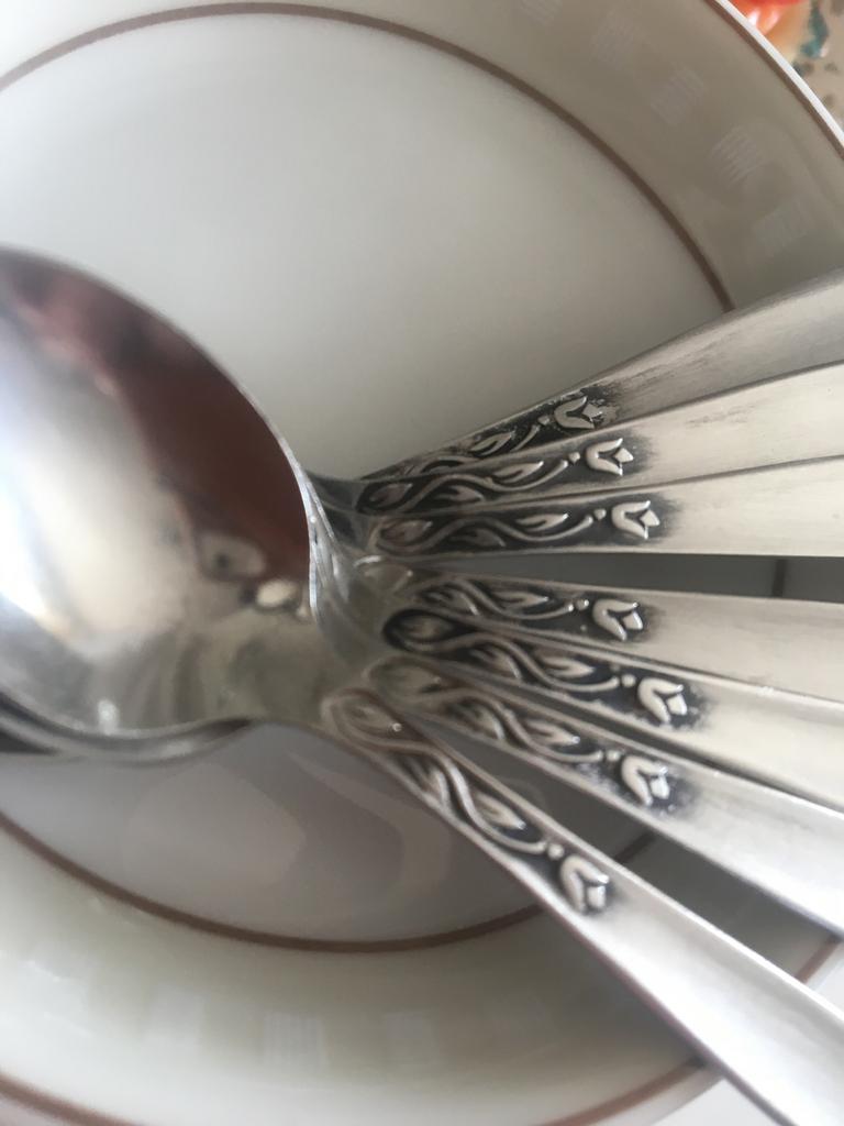 Vintage lepeltjes mokka espresso advokaat tulp, Antiek en Kunst, Ophalen of Verzenden