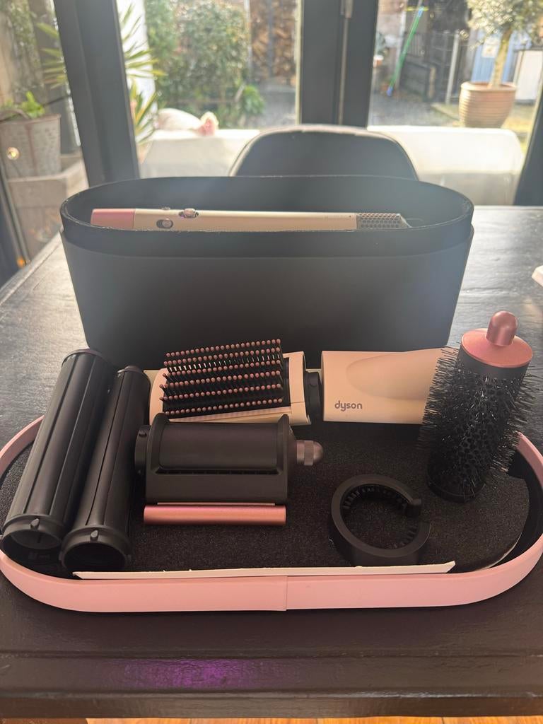 Dyson Airwrap Complete Long ,Roze, Witgoed en Apparatuur, Ophalen of Verzenden, Gebruikt, Haarverzorging