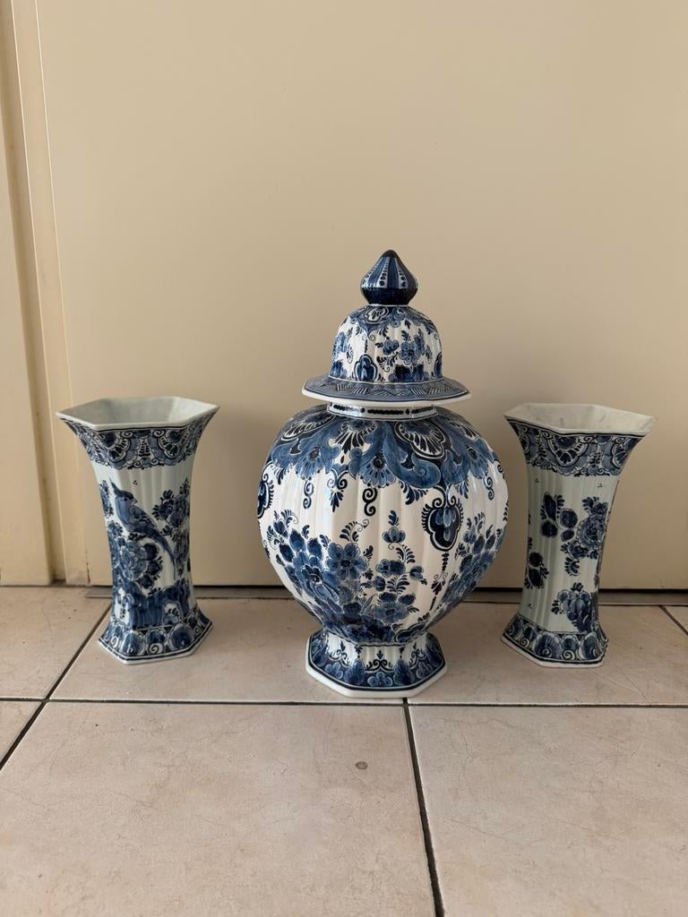 Mooie Delfts Blauw Kaststel Royal Delft 40/25cm Handpainted!, Antiek en Kunst, Ophalen of Verzenden