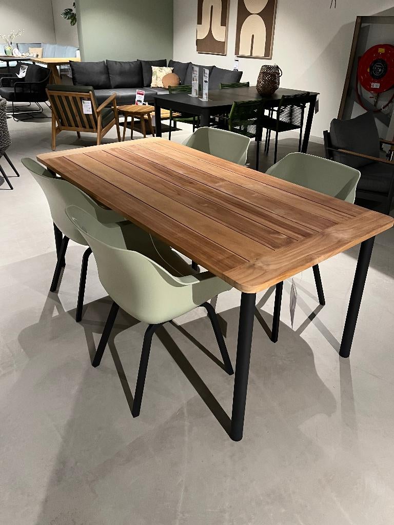 Showmodel tuintafel - Teak, Ophalen, Zo goed als nieuw, Rechthoekig, Teakhout