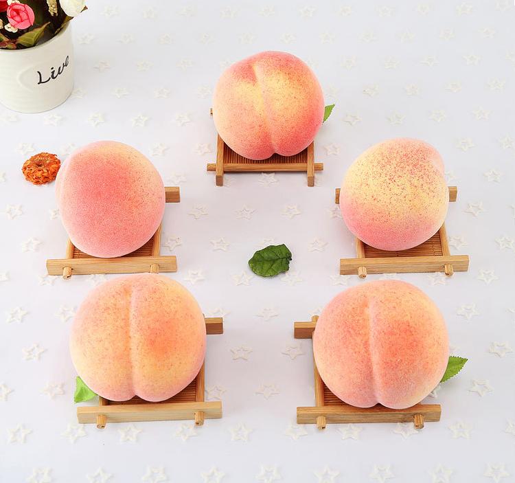 5 Kunst Perziken / Fruit Nep Sier Perzik Voedsel, Huis en Inrichting, Woonaccessoires | Overige, Verzenden, Nieuw