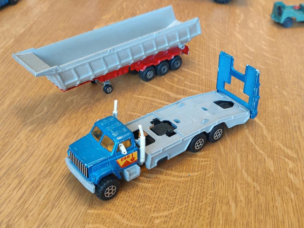 Majorette Car Transporter en Trailer, Ophalen of Verzenden, Gebruikt, Bus of Vrachtwagen