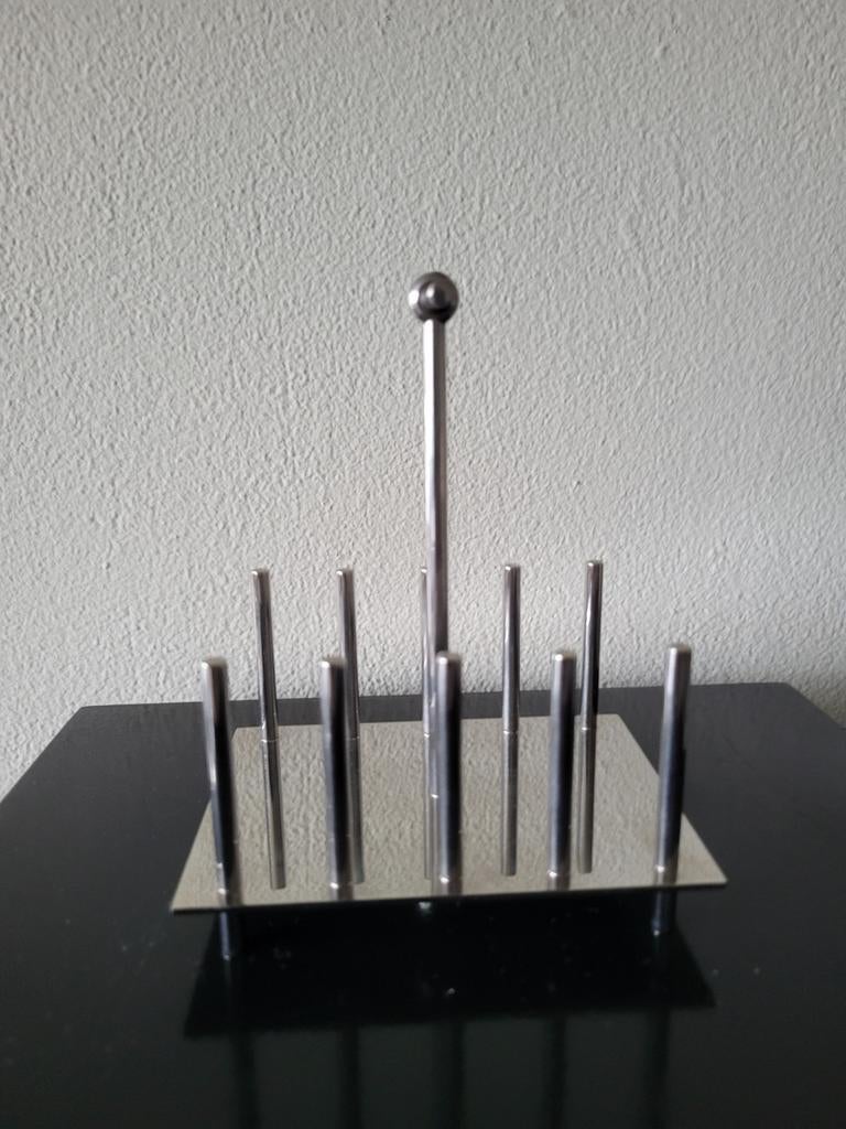 Vintage Alessi Officina Toastrek - Christopher Dresser RVS, Ophalen