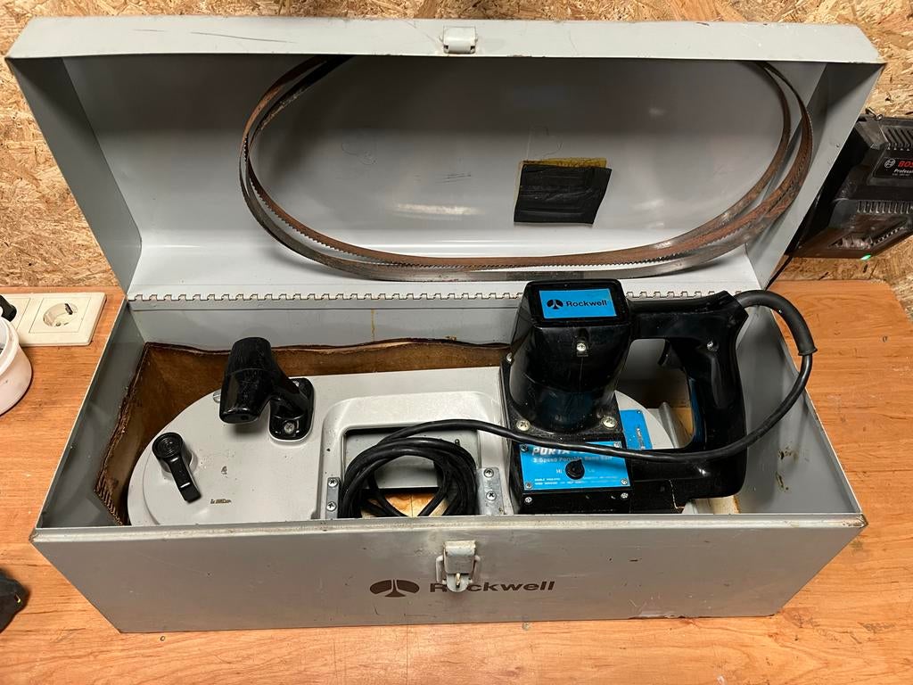 Rockwell Handbediende Bandzaagmachine - 400W/700W, Doe-het-zelf en Verbouw, Gereedschap | Zaagmachines, Gebruikt, 70 mm of meer