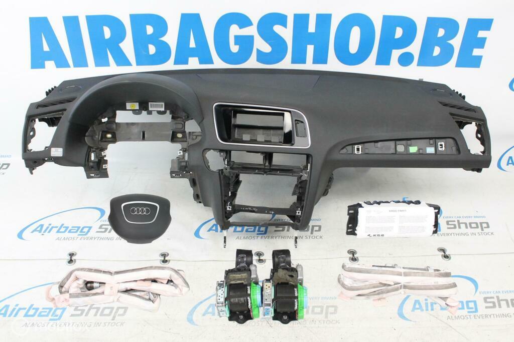 Airbag set Dashboard zwart stiksels Audi Q5 - 8R, Gebruikt, Ophalen of Verzenden
