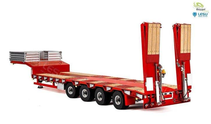 Lesu RC 4 assige gestuurde dieplader 1/14 Kit, Ophalen of Verzenden, Nieuw, Schaal 1:14, Auto onroad