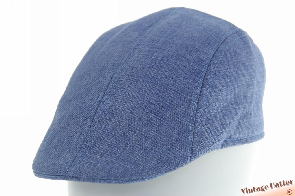 Voorgevormde platte pet denim blauw polyester 56 Nieuw, Ophalen of Verzenden, Nieuw, 57 cm (M, 7⅛ inch) of minder, Pet