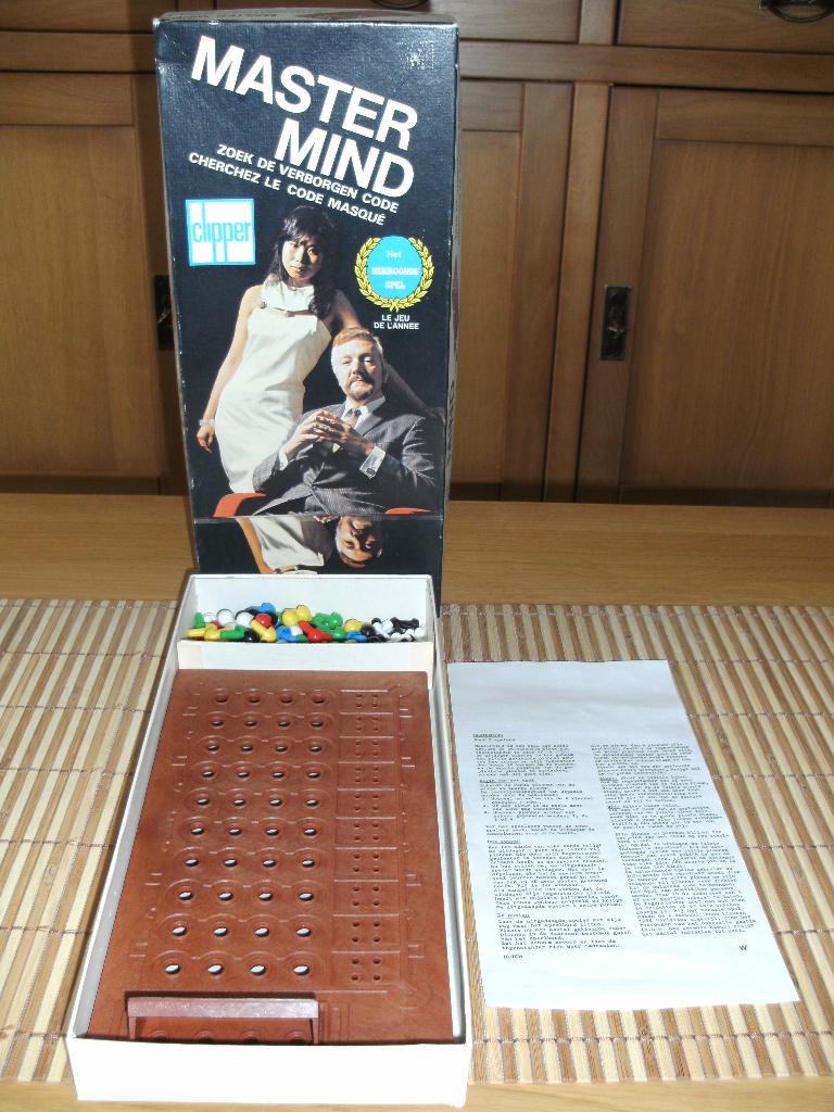 Z.G.A.N. mastermind met 6 kleuren COMPLEET van CLIPPER, Een of twee spelers, Ophalen of Verzenden, Zo goed als nieuw, Clipper