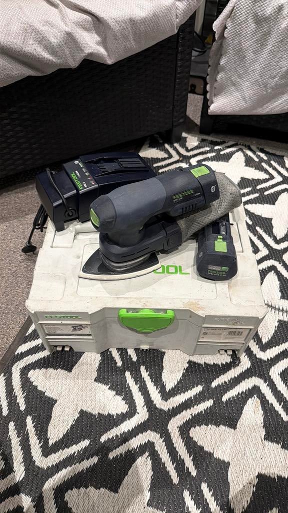 Festool DTSC 400 3,0 I-Plus Accu Deltaschuurmachine 18V, Ophalen of Verzenden, Zo goed als nieuw, 600 tot 1200 watt, Excentrische schuurmachine