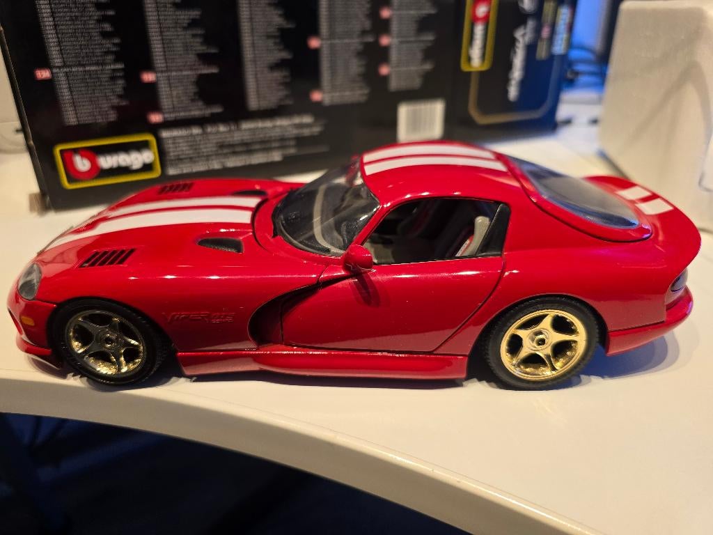 Dodge Viper RT/10 coupe 1/18, Ophalen of Verzenden, Gebruikt, Auto, Bburago
