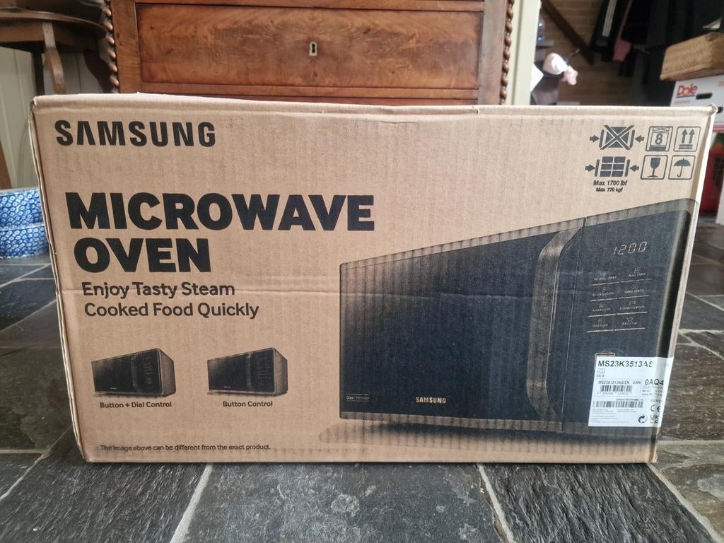 Samsung MS23K3513AS ongebruikt, Witgoed en Apparatuur, Ophalen, Nieuw, Magnetron, Draaiplateau