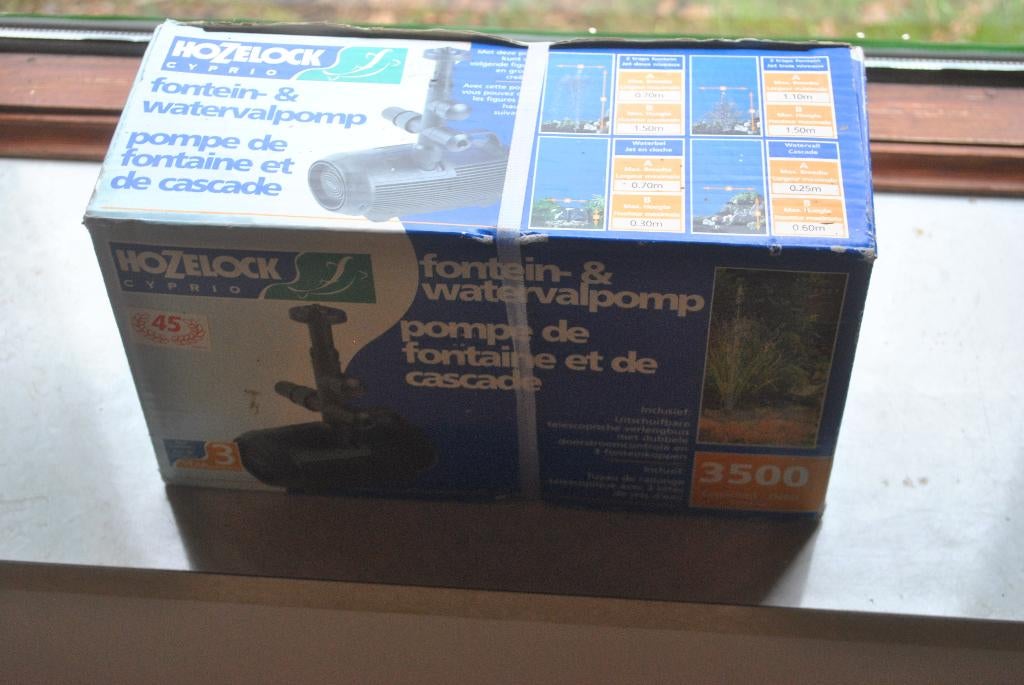 Waterval en fontein pomp, Hozelock Cyprio, Nieuw, Tuin en Terras, Waterpartijen en Fonteinen, Ophalen of Verzenden, Nieuw, Kunststof
