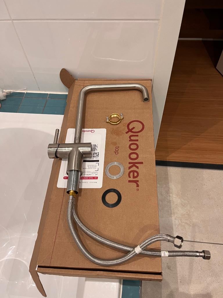 Job Vertio rvs-look keukenmengkraan incl. filterstopkraan, Ophalen, Minder dan 50 cm, Overige kleuren, Zo goed als nieuw