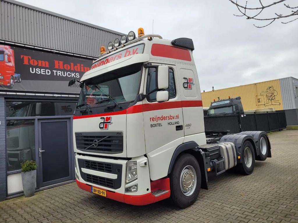 Volvo FH 13.480 6X2 globetrotter full air manual gearbox hyd, Euro 5, 653 pk, Wit, Particulier