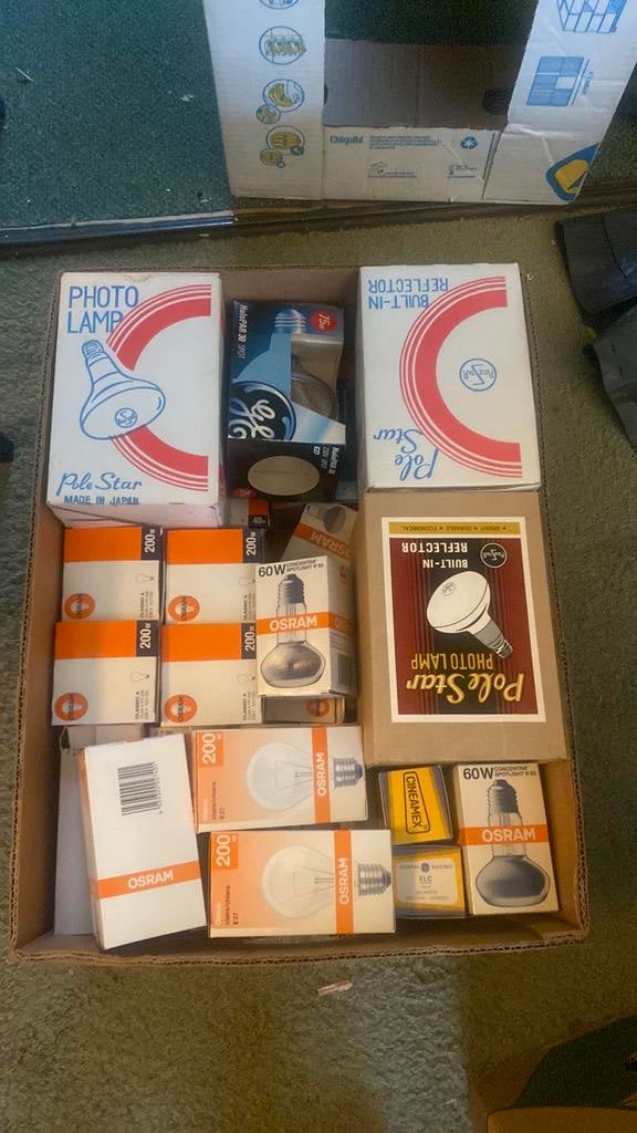 Gloeilampen cameralampen 200w 60w 75w Fotolampen fotografie, Huis en Inrichting, Ophalen, Gloeilamp, 60 watt of meer, Nieuw