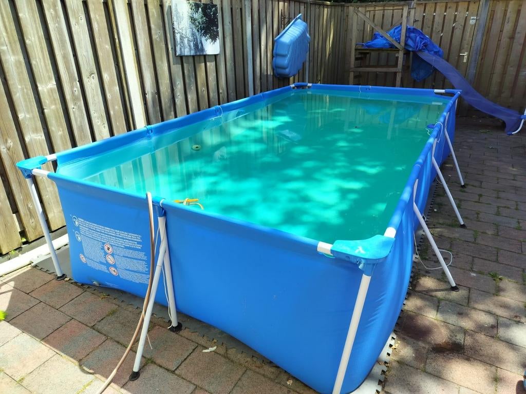 Bestway zwembad 400x211x81 met Intex zandfilterpomp, Tuin en Terras, Zwembaden, Gebruikt, Opzetzwembad, 80 tot 120 cm, 400 cm of meer