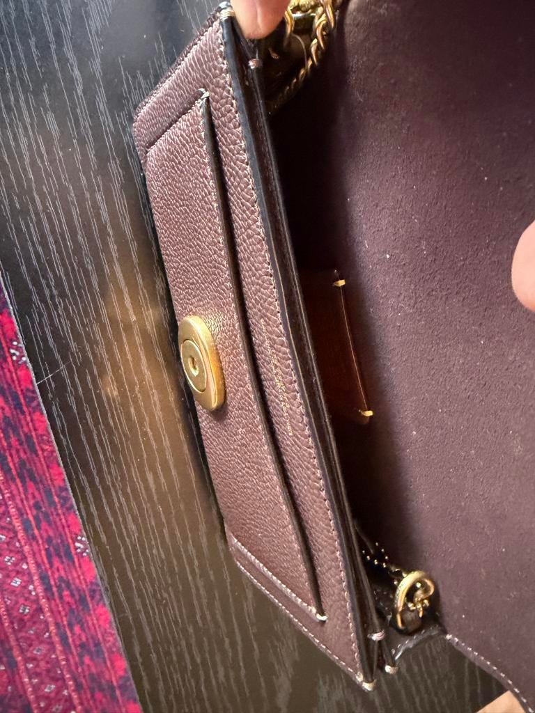 Origineel Coach Tabby Schoudertasje - > MET BONNETJE<<, Ophalen of Verzenden, Zo goed als nieuw, Bruin, Schoudertasje