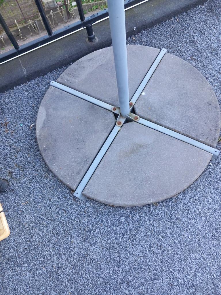 Parasolvoet met 4 tegels, Tuin en Terras, Parasols, Ophalen of Verzenden