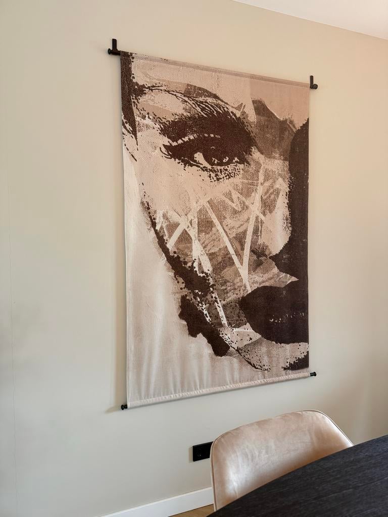 Wandkleed gezicht beige, Ophalen of Verzenden, Zo goed als nieuw