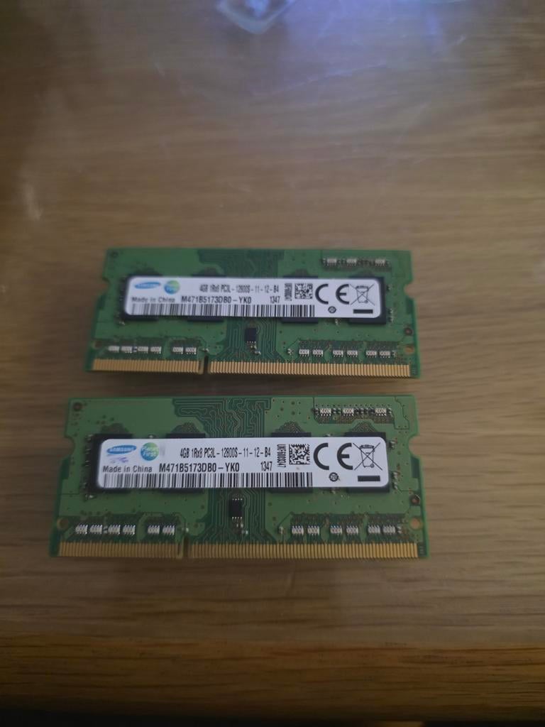 ram geheugen samsung 4GB DDR3  12800s 2x stuks, Computers en Software, RAM geheugen, Ophalen of Verzenden, DDR3, Desktop
