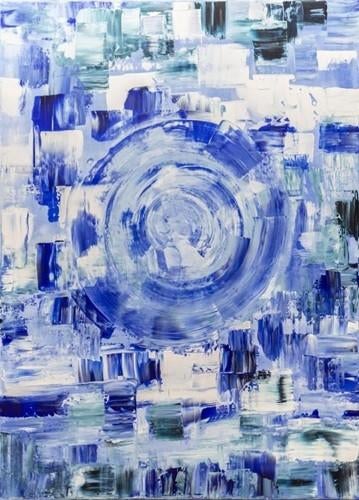 Kunsthandel Gennep - "Whirepool", Ophalen of Verzenden