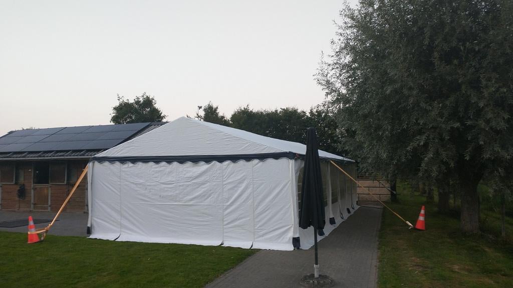 Te koop pvc Partytent 6x12m, Tuin en Terras, Partytenten, Ophalen, Gebruikt, Partytent, 6 meter of meer