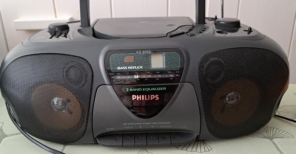 Philips draagbare radio/cd speler AZ 8052, Ophalen of Verzenden, Gebruikt, Radio, Met cd-speler