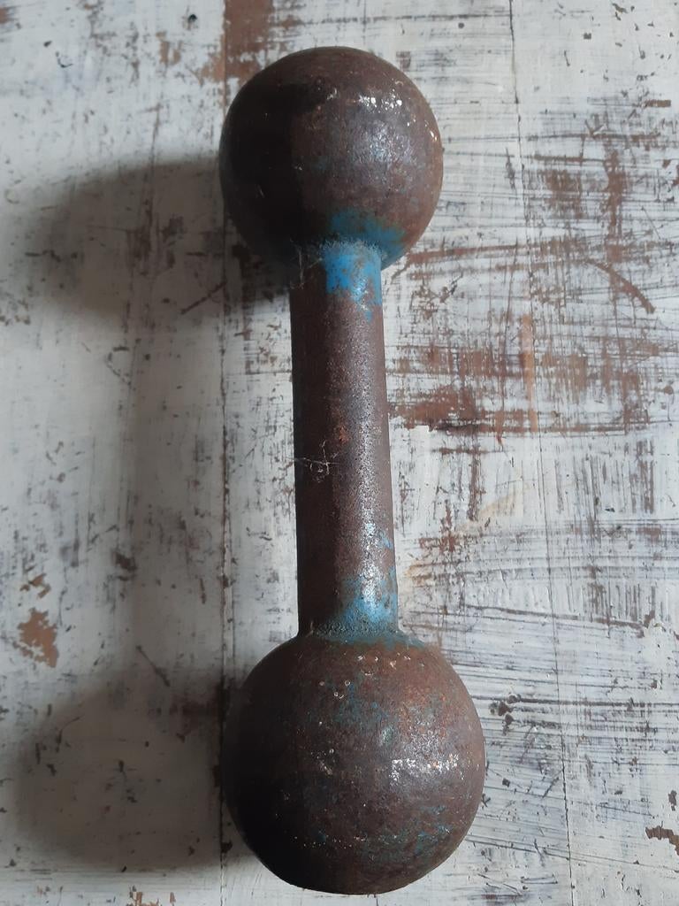 Stoere halter sportgewicht nr 3(kg?)sportthema item  sleets, Ophalen of Verzenden