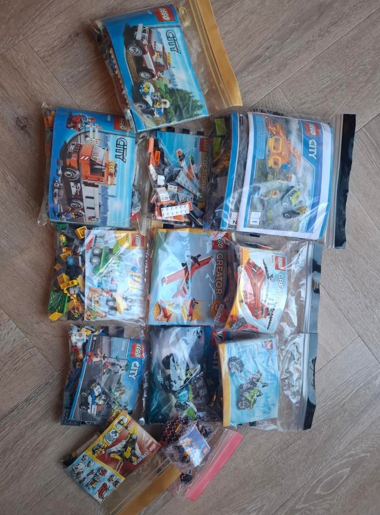 12 Lego City en Lego Creator sets, City, Lego, Ophalen of Verzenden, Zo goed als nieuw