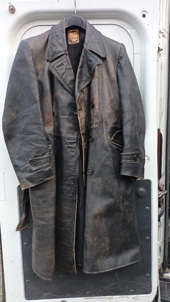 ouderwetse motorjas / solexjas, merk Gelmuk, incl muts, Ophalen, Jas | textiel, Heren, Gelmuk