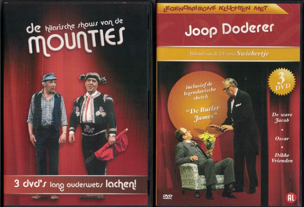 2 Kluchten boxen: de Mounties + Joop Doderer, Cd's en Dvd's, Alle leeftijden, Ophalen of Verzenden, Zo goed als nieuw, Komedie
