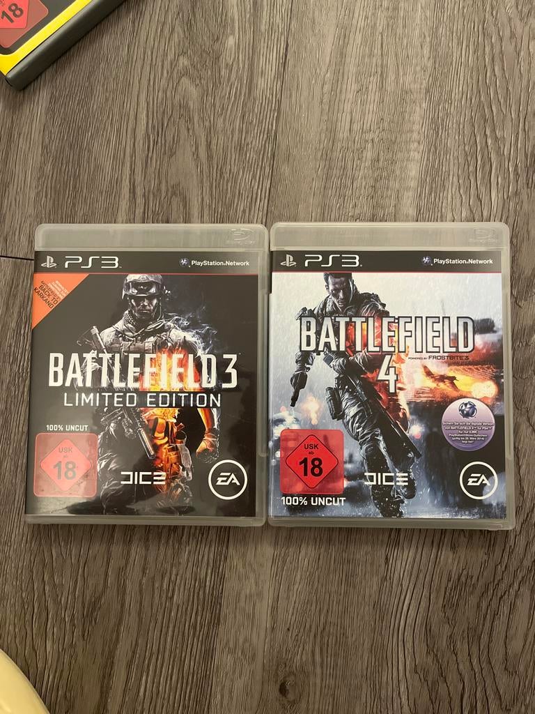 Battlefield 3 Limited Edition & Battlefield 4 PS3, Online, Gebruikt, Vanaf 18 jaar, Shooter