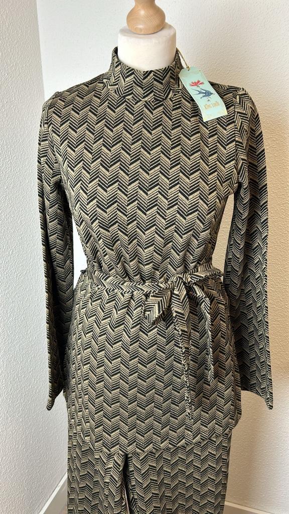 King Louie M Nieuw Facet black combinatie pak 1093, Maat 38/40 (M), Kostuum of Pak, Zwart, Nieuw