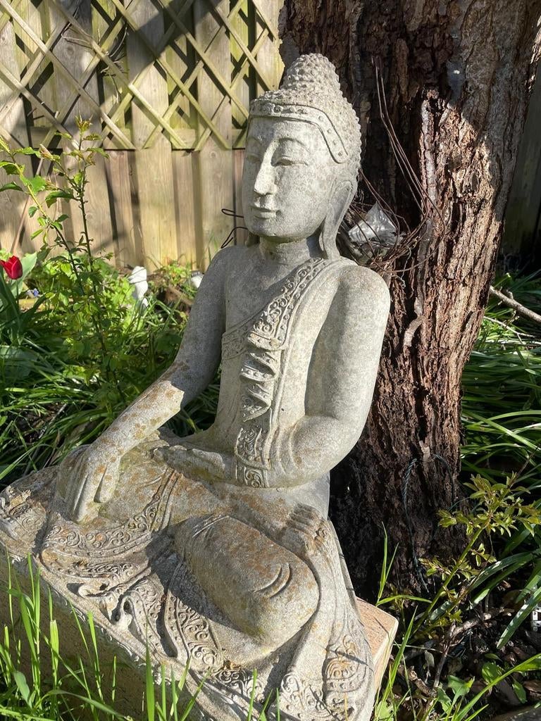 Mooie zware Boeddha beeld, Ophalen, Steen