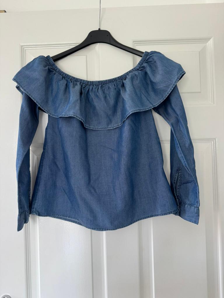Blouse maat 34, Blauw, H&M Divided, Ophalen of Verzenden, Zo goed als nieuw