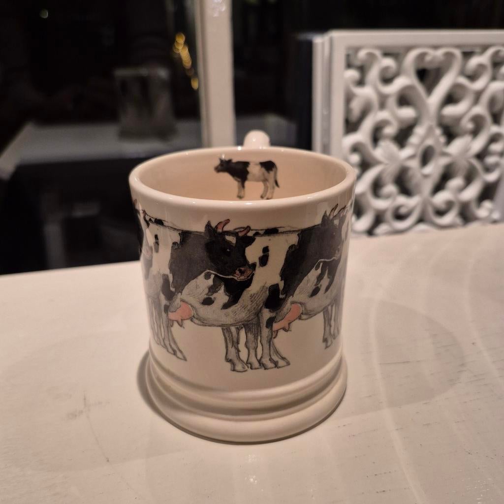 Emma Bridgewater mok 0.5 1/2pt Cows koeien nieuw, Nieuw, Ophalen of Verzenden, Overige stijlen, Kop(pen) en/of Schotel(s)
