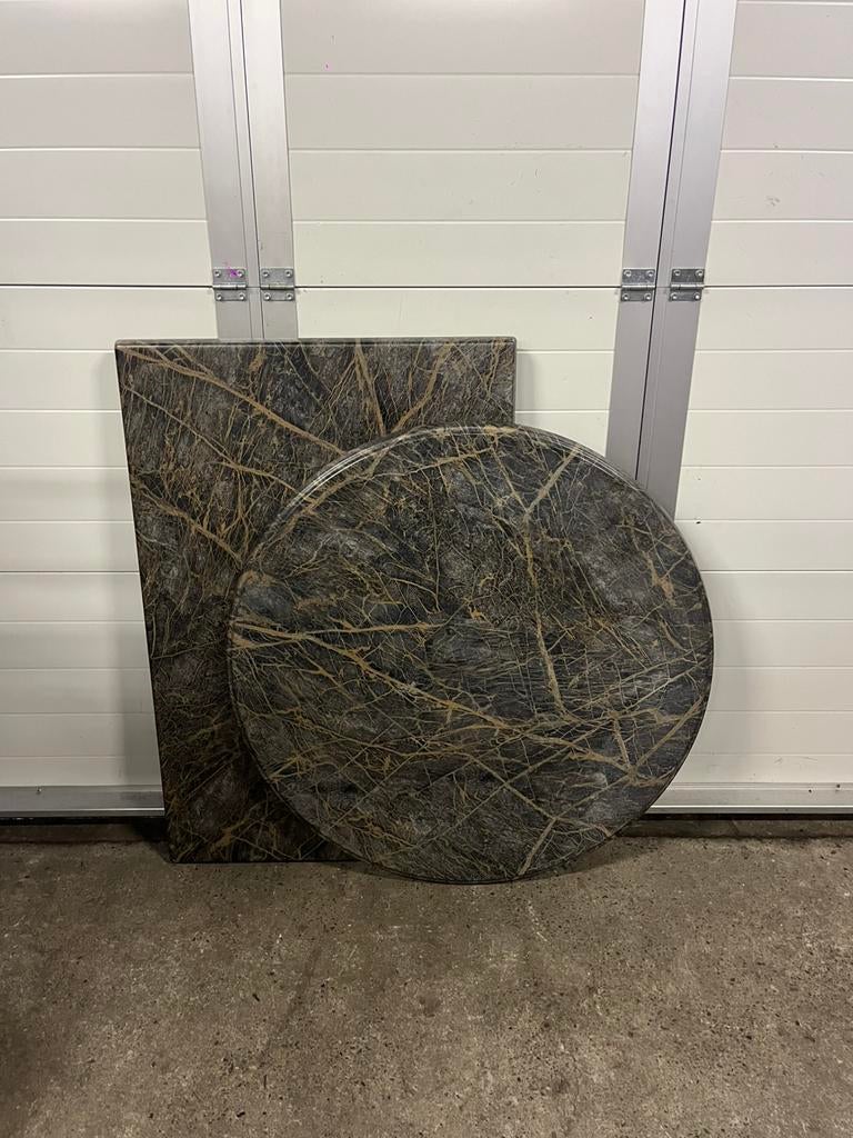 Partij Horeca Terras tafelbladen Werzalit Sienna 120x80, Tuin en Terras, Tuinmeubel-accessoires, Zo goed als nieuw, Ophalen