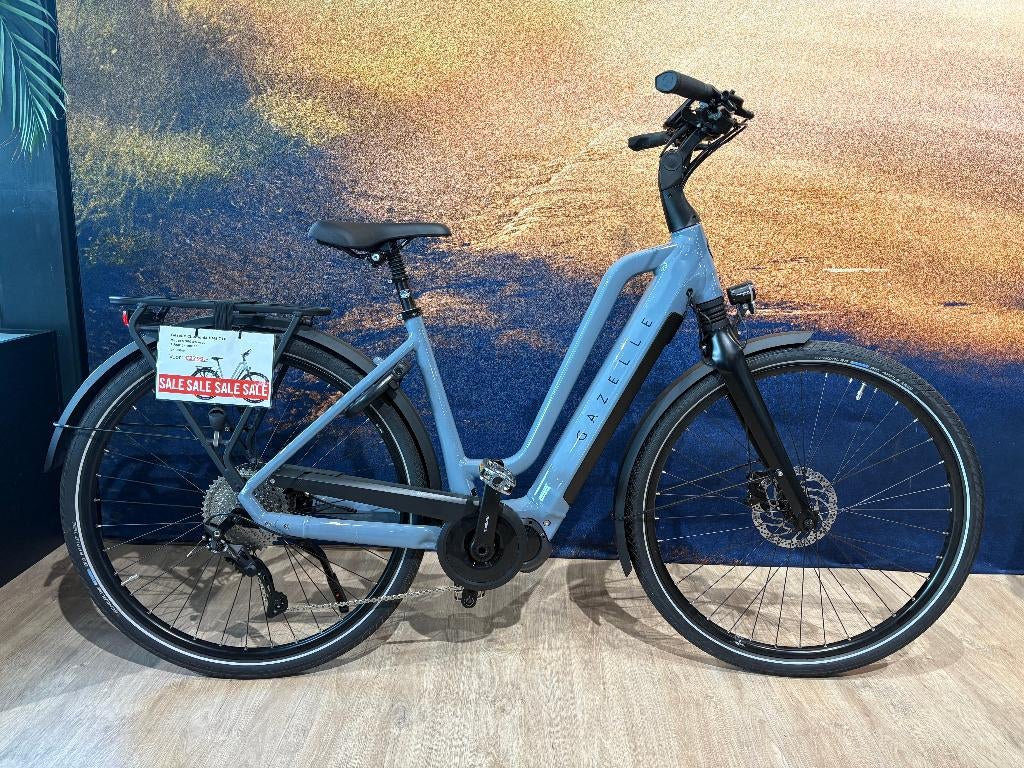 Gazelle Chaminix t10 hms  ZGAN, Ophalen, Zo goed als nieuw, 47 tot 51 cm, 50 km per accu of meer