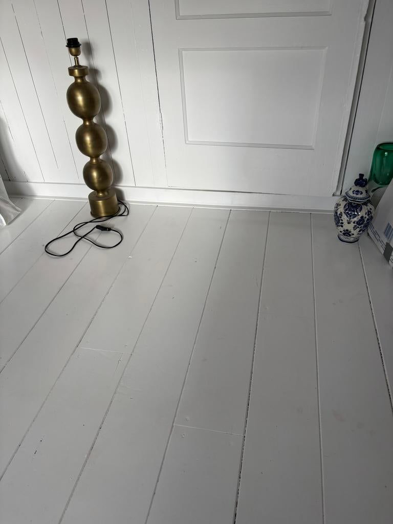 Grenen Vloerdelen wit geschilderd Doe een bod, Ophalen, Vloerdelen of -planken, Zo goed als nieuw, 10 m² of meer